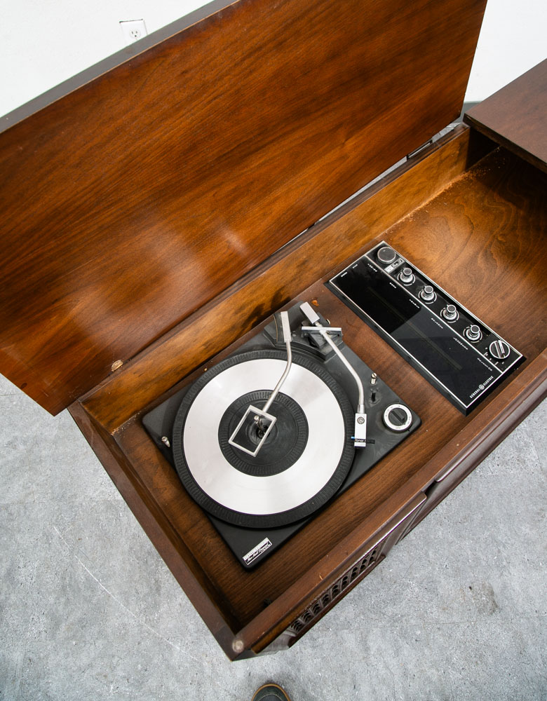 Mid Century Modern Stereo Console Record Player General Electric Radio Audio Mcm - Image 9