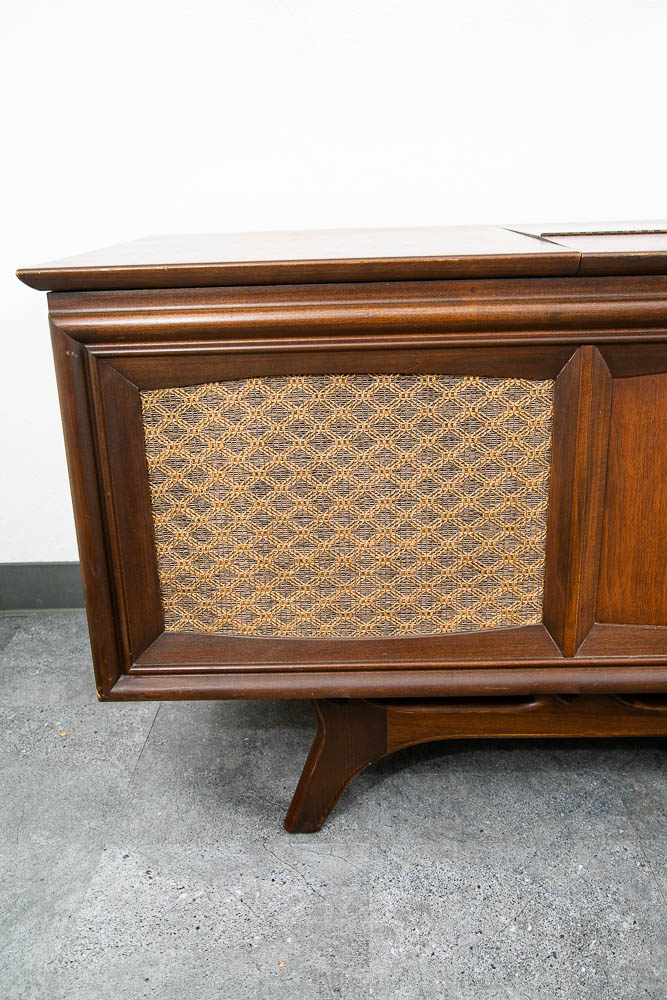 Mid Century Modern Stereo Console Record Player General Electric Radio Audio Mcm - Image 6