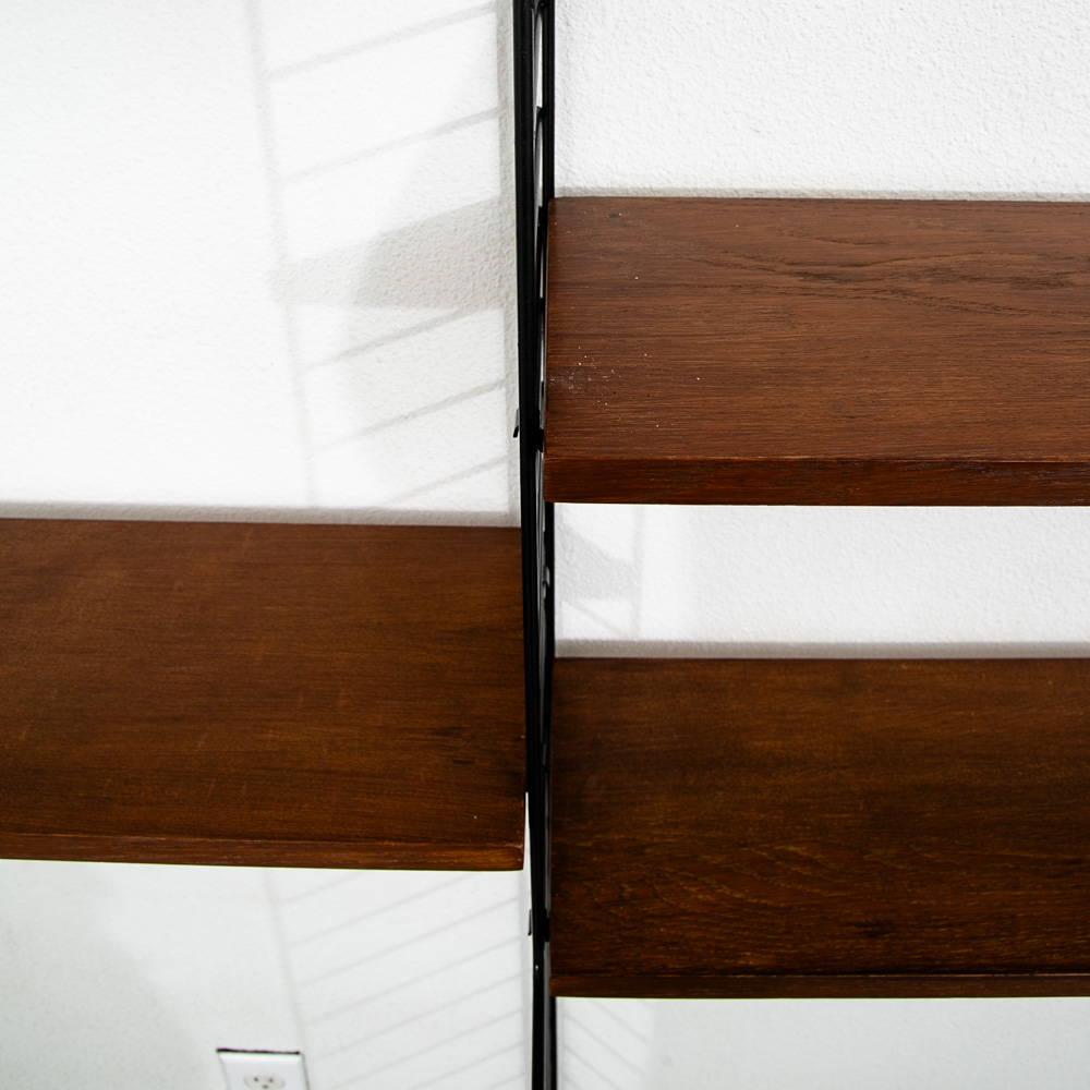 Mid Century Danish Modern Room Divider Wall Unit String Sweden Shelving Moldular - Image 9