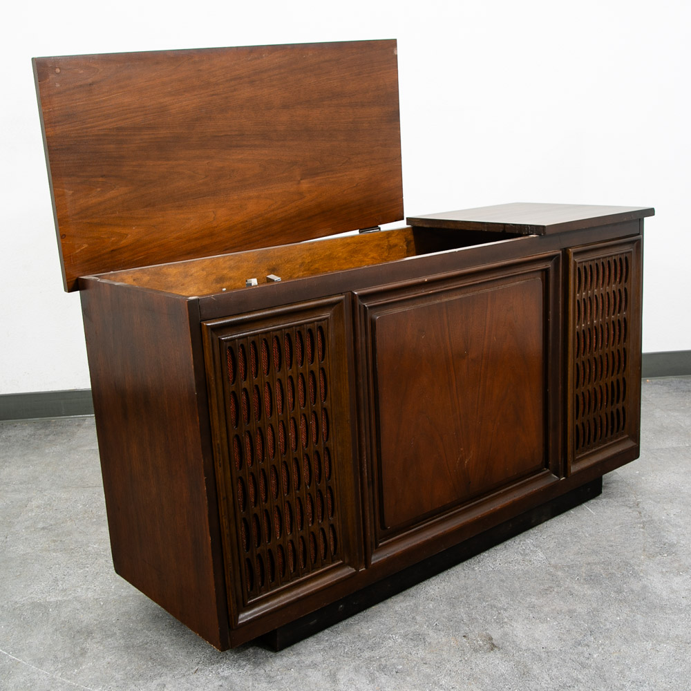 Mid Century Modern Stereo Console Record Player General Electric Radio Audio Mcm - Image 4