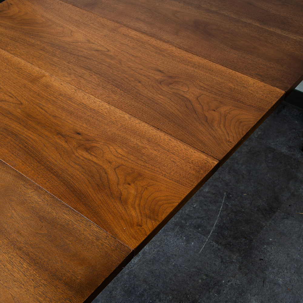 Mid Century Modern Dining Table Broyhill Brasilia Walnut Extension Leaf x3 Mcm - Image 8