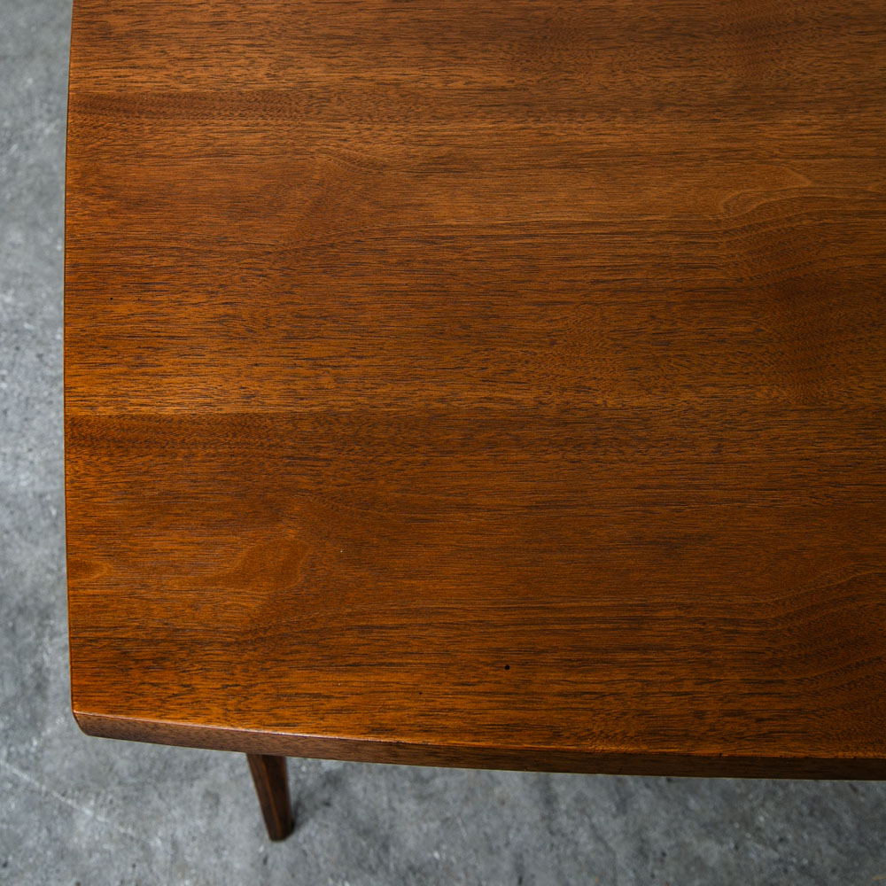 Mid Century Modern Dining Table Broyhill Brasilia Walnut Extension Leaf x3 Mcm - Image 10