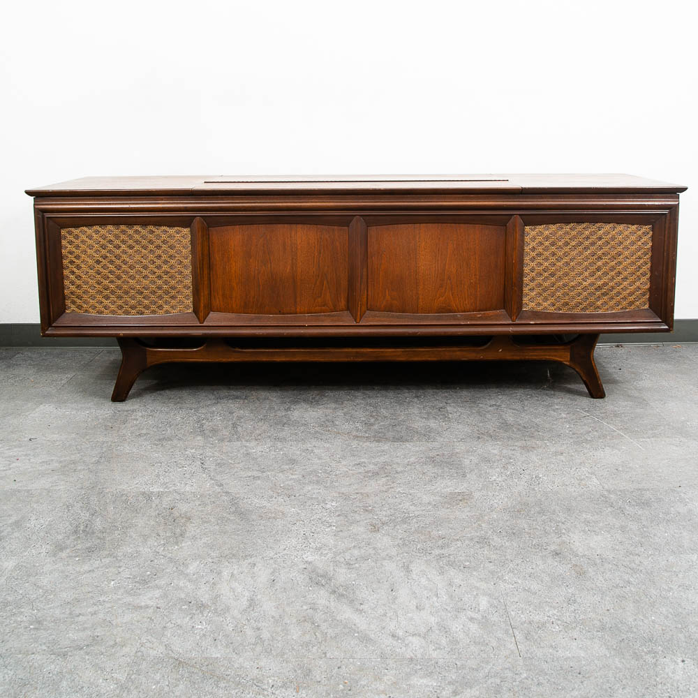 Mid Century Modern Stereo Console Record Player General Electric Radio Audio Mcm - Image 2
